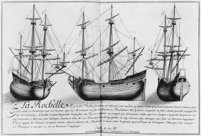 Dutch Store Ships, La Rochelle, illustration from 